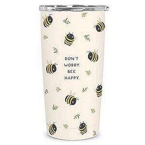💥BUY 2 GET 1 FREE  Tumbler by Studio Oh! - Don't Worry. Bee Happy